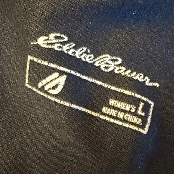 Eddie Bauer Black Athletic Leggings. Size L.  Gently used excellent condition - Picture 9 of 10